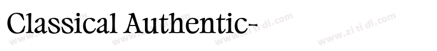 Classical Authentic字体转换